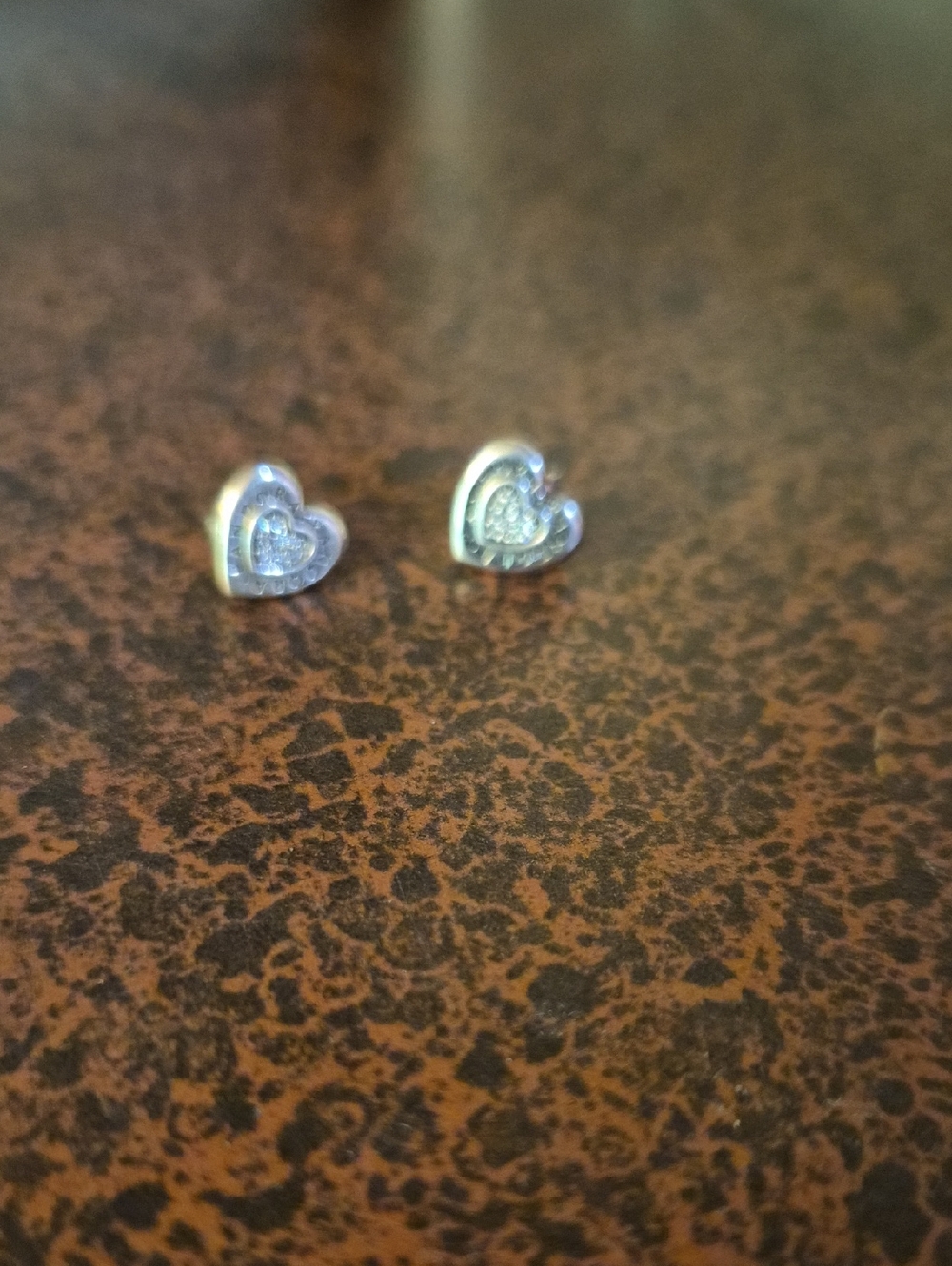 Pandora Silver Heart Pavé Mini Studs